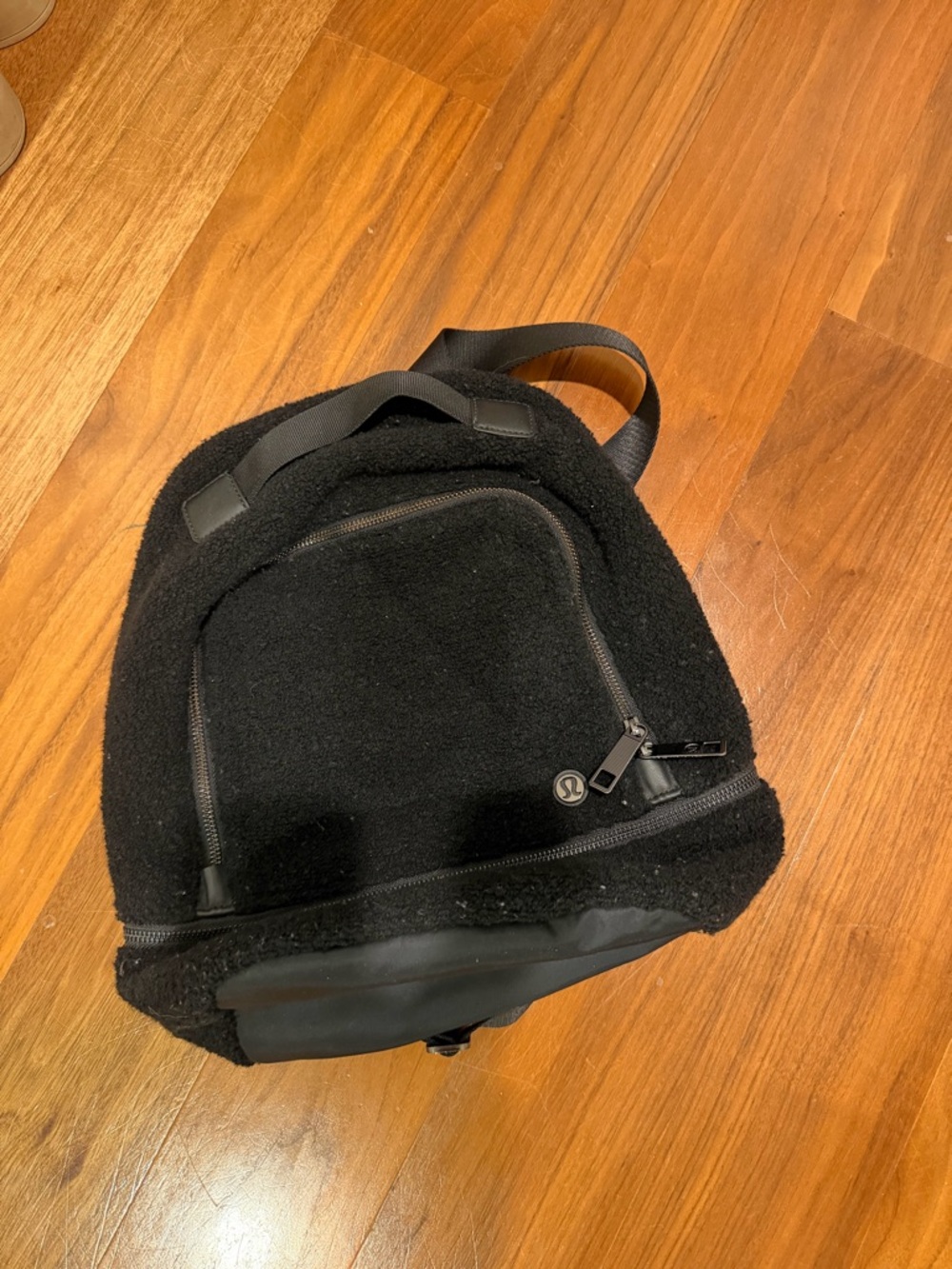 Lululemon City Adventurer Backpack Mini Sherpa Fleece 10L Black
